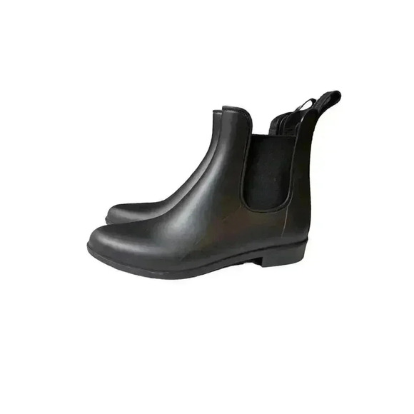 Sam Edelman Matte Black Tinsley Chelsea Rain Boots Size 8 - Picture 1 of 10